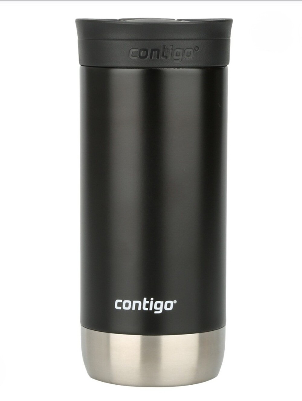 Contigo 16oz Huron 2.0 SnapSeal Stainless Steel Travel Mug Thermos, Black